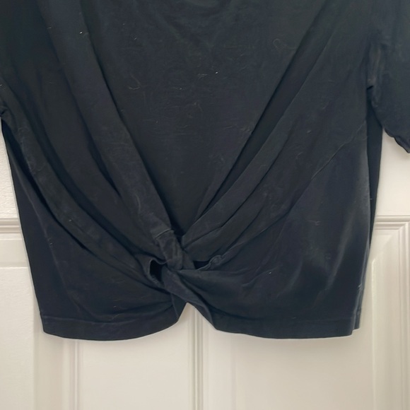 TOPSHOP Tie Front Tee - Picture 3 of 6